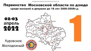 Первенство Московской области по дзюдо до 18 лет 2006-2008г.р. Татами 1