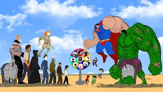 Team GRANNY VS Superhero team : HULK,SIPDERMAN,SUPERMAN  - Back from the Dead | FUNNY cartoon movie