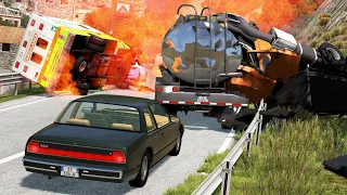 Runaway Truck Crashes 6 | BeamNG.drive