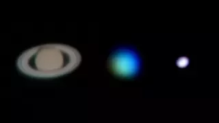 Live Footage Of Saturn, Uranus & Neptune Through My Telescope