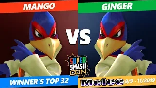 SSC 2019 SSBM - C9 Mango (Falco) VS  Ginger (Falco) Smash Melee Winner's Top 32