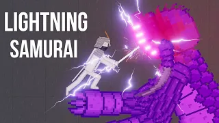 Lightning Samurai vs Purple Monster Behemoth - People Playground 1.21.3