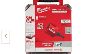 Its Back Again.. And Will Sell Out.. Milwaukee Big Hawg Packout Hole Saw Set