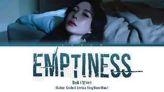 BoA (보아) - "Emptiness" (Color Coded Lyrics)