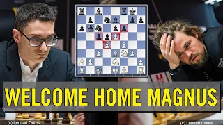 Welcome Home Magnus | Fabiano Caruana vs Magnus Carlsen | Norway Chess 2023