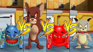 Tom and Jerry in War of the Whiskers Monster Jerry Vs Robot Cat Vs Tyke Vs Robot Cat (Master CPU)