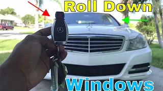 How to roll UP or Down Mercedes car windows with key | Mercedes Benz c250 | Get Fixed