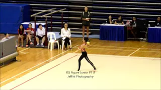 National School Rhythmic Gymnastics 2016 RG Fig Junior PT 3 by Jeffini Photography