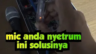 CARA MENGATASI MIXER ATAU  MICROPHONE NYETRUM