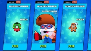 Unlocked all pins with BRAWLIDAYS FREEBIE!🎁😍