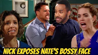 Victoria and Elena decide to leave Nate after Nick exposes the boss Young And The Restless Spoilers