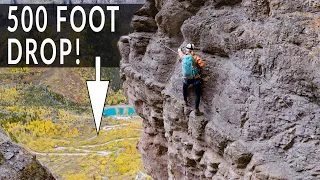 She PANICKED on the Telluride Via Ferrata - Watch before YOU try it!