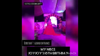 THE DEBUTANT GRAND ENTRANCE SINGING HER FAVORITE SONG #birthday #18thbirthday #fyp #beautiful