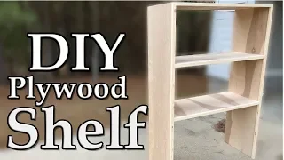 DIY Plywood Shelves using Pocket Holes