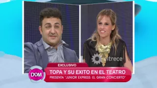 Topa en DDM, habló sobre su éxito en el teatro Junior Express