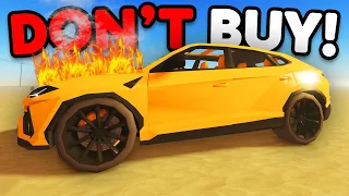 Why The NEW A Dusty Trip EXOTICA Lambo Car is HUGE WASTE of $$$! (Roblox)