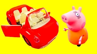 Свинка Пеппа День Рождения мамы свинки новая машина Peppa Pig
