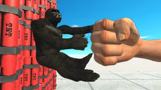 Punch Monsters Into TNT Wall - Animal Revolt Battle Simulator