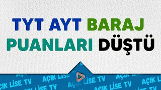 Üniversite Baraj Puanları Düşürüldü?