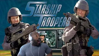 STARSHIP TROOPERS (1997) MOVIE REACTION!!  THESE BUGS WERE UNSTOPPABLE!!