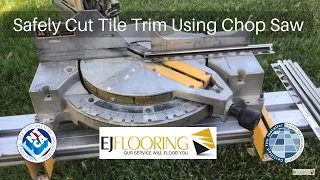 How To Safely Cut Schluter Trim - Rondec - 10” Mitre Saw