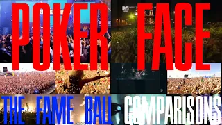 Poker Face - The Fame Ball Comparisons