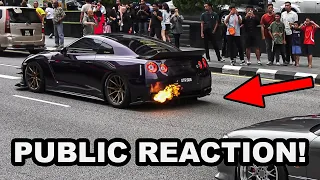 MALAYSIA CRAZY SUPERCAR AND SPORTS CAR SHUNTDOWN KUALA LUMPUR!!! #publicreaction #loud #cars