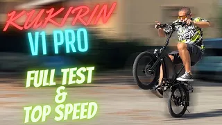 KUKIRIN V1 PRO - THE BEST PORTABLE ELECTRIC BIKE - UNBOXING, ASSEMBLY, TEST & TOP SPEED