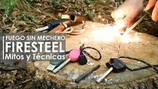 Ferrocerio Pedernal Firesteel 🔥 Qué es Cómo usar Hacer Fuego sin mechero | Técnicas Trucos y Mitos