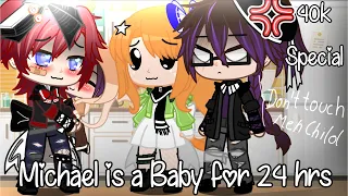 ||Michael Is a Baby for 24 hrs||GCMM||Afton Family||FNaF||My AU||Repost?||Enncheal||⚠️READ DESC⚠️||