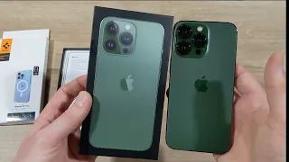 ASMR  - Unboxing:  iPhone 13 Pro - Alpine Green (No Talking)