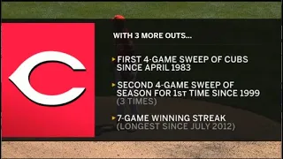 Reds big comeback to complete 4 game sweep: 6/24/18 Cubs at Cincinnati Reds full game