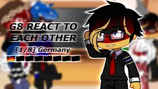 G8 React to Each Other’s History ! || [1/8 - Germany] || Countryhumans ||