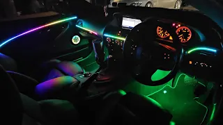 BMW 6 series E63 Ambient Light Install | RGB LED Car Interior Lights