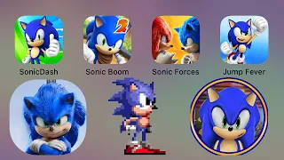 Sonic Mobile Games: SonicDash,Sonic Dash 2: Sonic Boom,Sonic Forces,Sonic Jump Fever