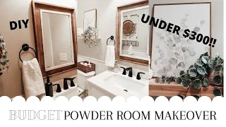 DIY SMALL BATHROOM MAKEOVER ON A BUDGET | Bathroom Remodel for under $300!!