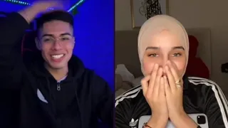 Cañita le enseña su nuevo corte de cabello a Douha 😂 أنت جميلة بدون مكياج 🥰 🇹🇳