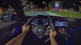 2022 BMW M4 Competition xDrive POV Night Drive (3D Audio)(ASMR)