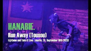 @HANABIE_official Hanabie performing Run Away (Tousou) @ Come and Take it Live in Austin, TX 9.19.23