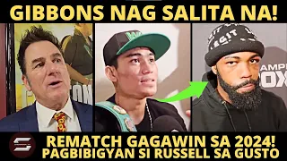 Gibbons NAGSALITA! Payag sa REMATCH kay Gary Russell Jr. | Russell: "NA POLITIKA daw siya sa LABAN"