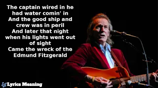 Gordon Lightfoot - Wreck Of The Edmund Fitzgerald | Lyrics Meaning