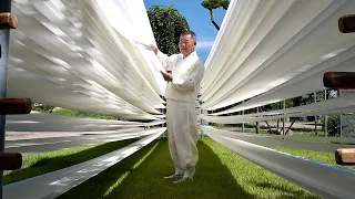 Korean Traditional Silk Master. Process of Making Silk From Cocoon