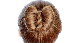 Easy Bow Hairstyle Tutorial #shorts