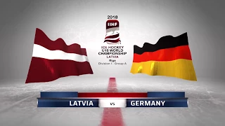 LATVIA - GERMANY 3-1 Highlights /2018 IIHF World Ice hockey championship U18 Division I /