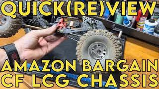 Crawler Canyon Quick(re)view: Amazon Bargain carbon fiber LCG chassis (YFGXFXF Chassis Kit)