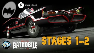 Building the 1/8 scale diecast Batman 1966 Bamobile model by Fanhome Stages 1-2