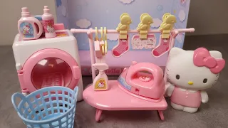 9 Minutes satisfying with Unboxing Hello Kitty Laundry Set ASMR(no music)