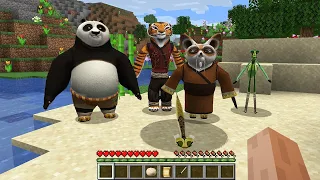 I found real KUNG FU PANGA and SHIFU and TIGRESS in Minecraft!