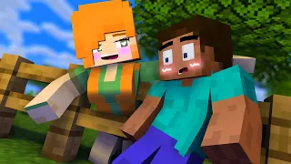 I'm Stuck! I need help! ALEX and STEVE Life - minecraft animation