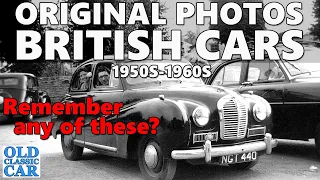 British cars of the 1950s - 1960s | Original B&W photos of our transport history